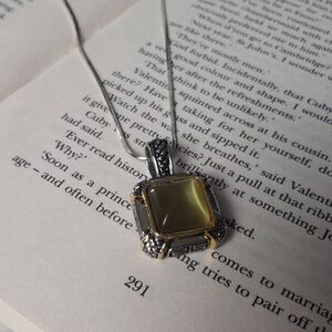 Square Cabochon Necklace